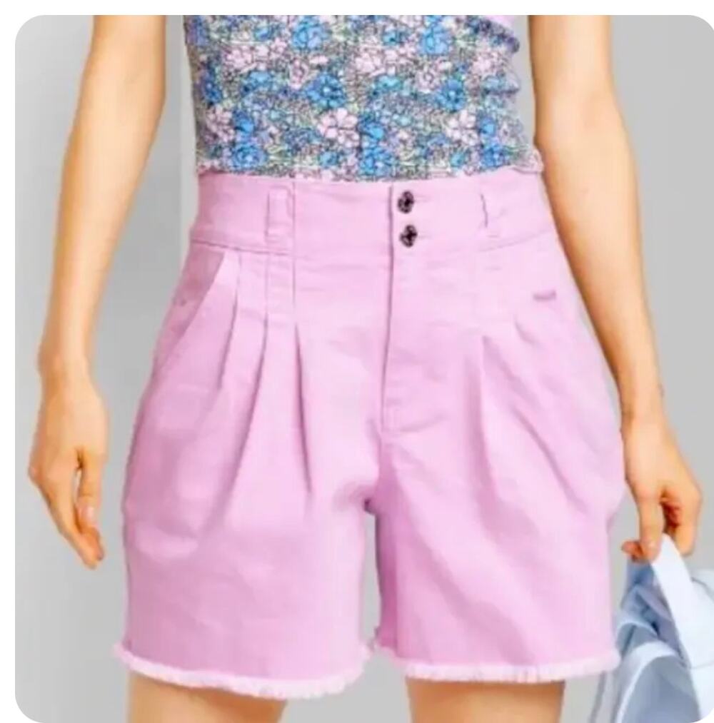 Wild Fable Highest Rise A line denim shorts Lavender 8